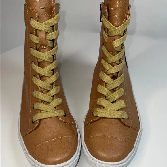 💛NWT WOMENS KELSI DAGGER BROOKLYN LACE UP LEATHER HIGH TOP BOOTS SIZE 8.5 - Picture 10 of 10
